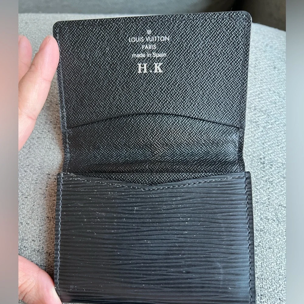 Louis Vuitton Epi Black cardholder